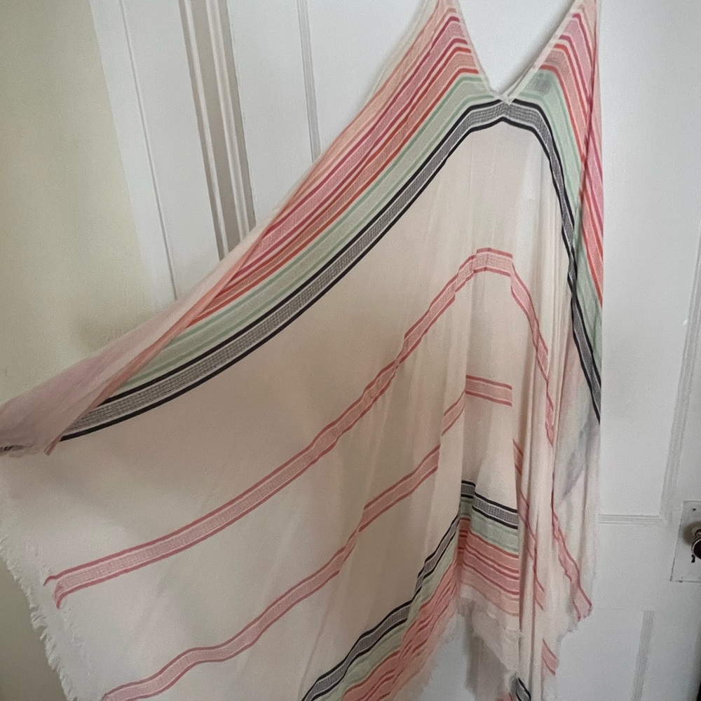 Vince Camuto Striped Multicolor Shawl